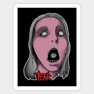 Fear screaming Sticker